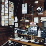 Active amateur radio station located on the first floor of the Massie building. The radio at the top left is a Swedish marine emergency quenched gap spark transmitter. In Scandanavia these spark rigs were legal into the nineteen sixties.