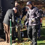 Bob Merriam and crew removing the last bolt