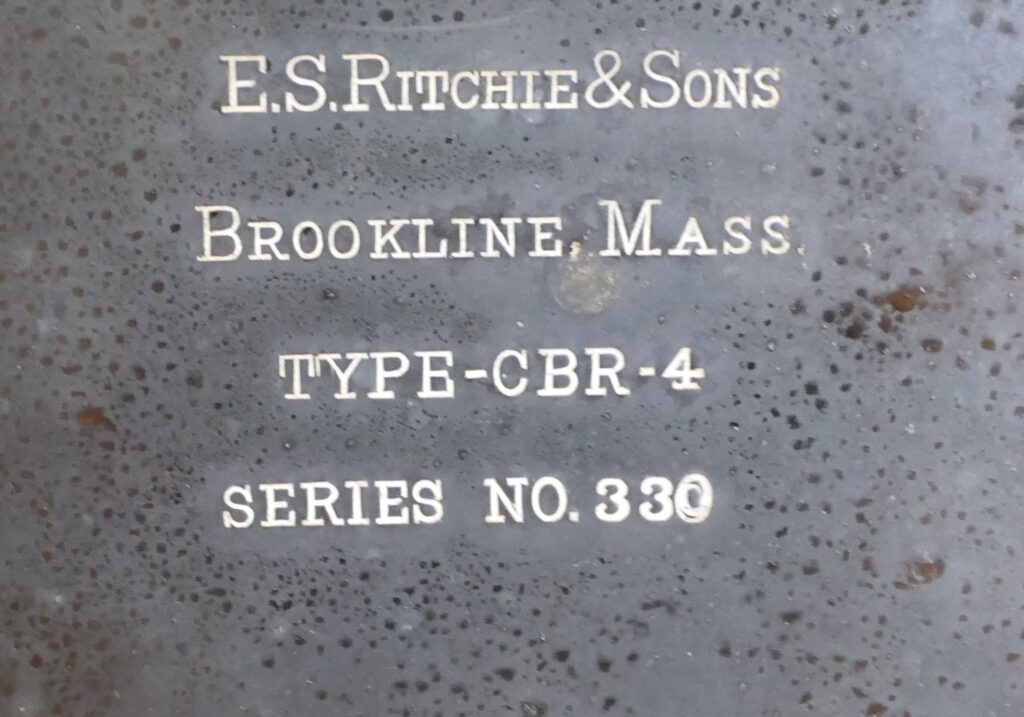 Ritchie Radio data plate