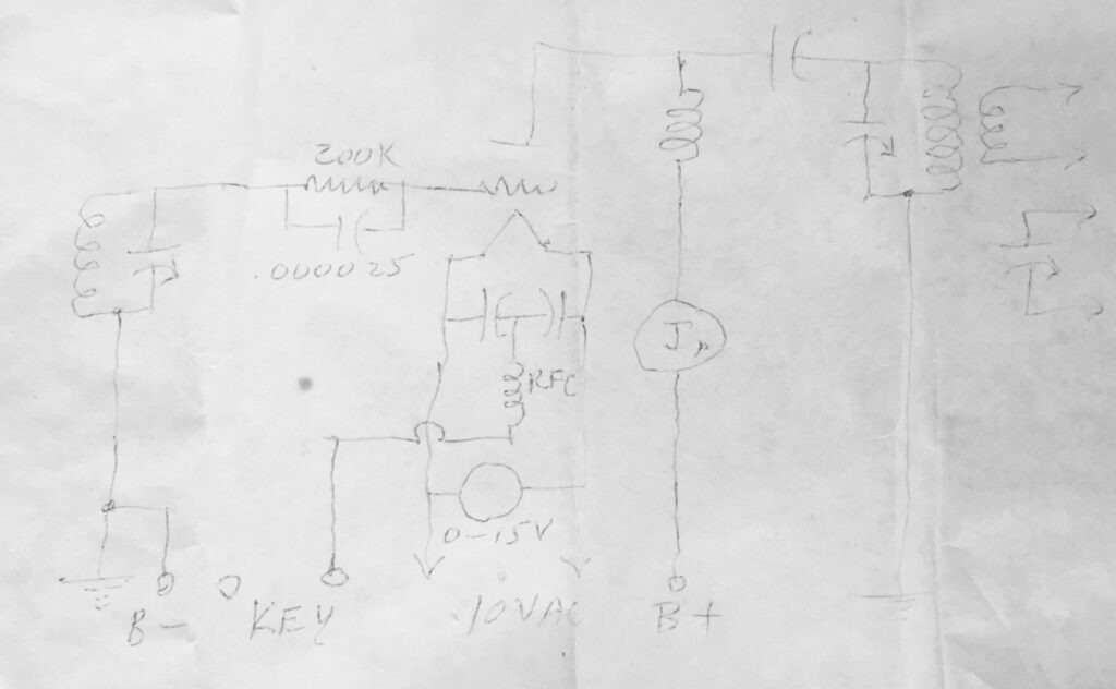 Ca. 1934 TNT CW Transmitter Schematic