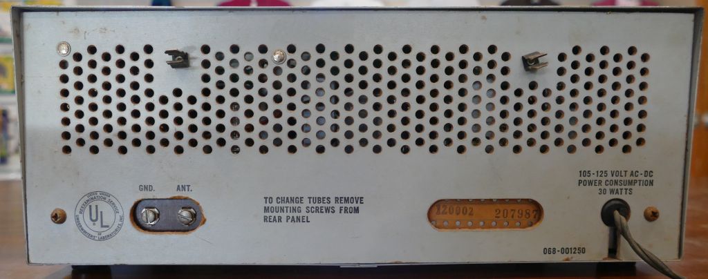 Hallicrafters S-120 Receiver Rear